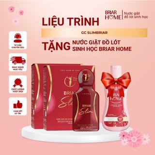 Combo 1 liệu trình 2 hộp giảm cân briar slim tặng 1 nước giặt đồ lót sinh học briar home