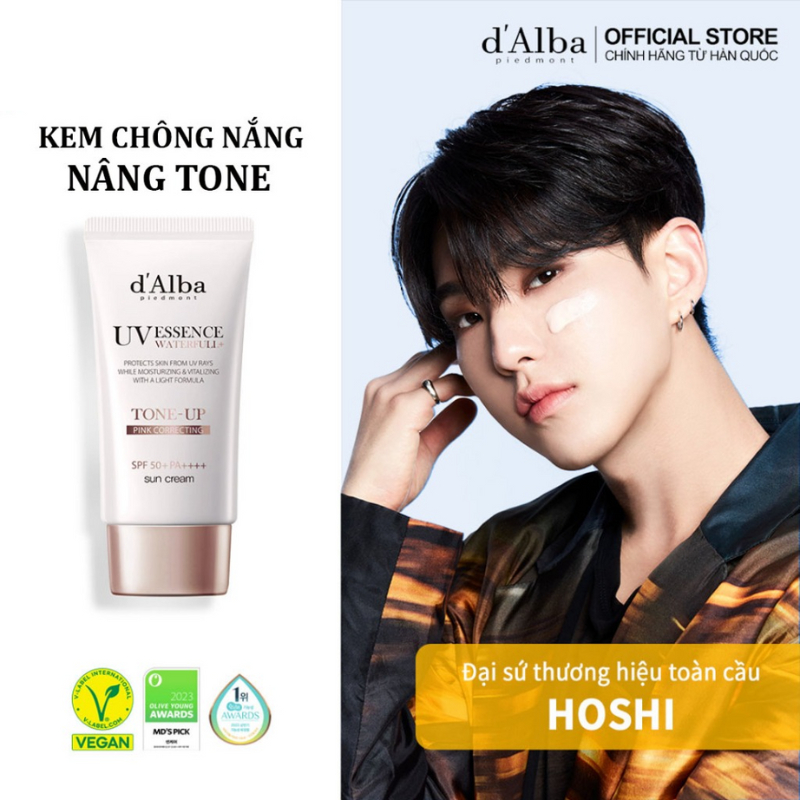Kem Chống Nắng Dalba Hồng Nâng Tone D'Alba TONE UP Sun Cream SPF50+ PA++++ 50m