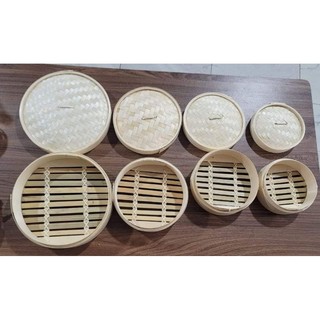 Xửng tre hấp bánh bao