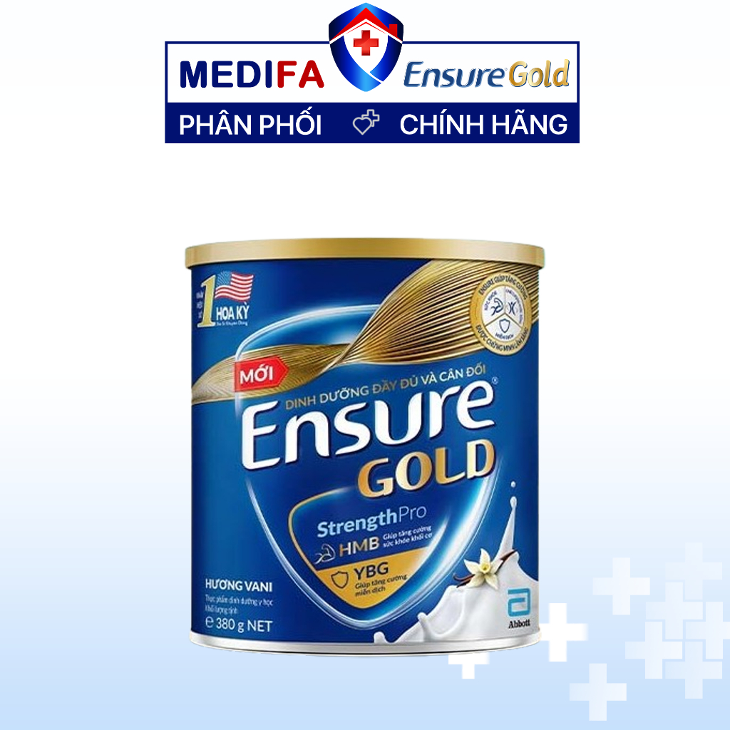 Sữa Bột Ensure Gold Abbott Hương Vani 400g/380g