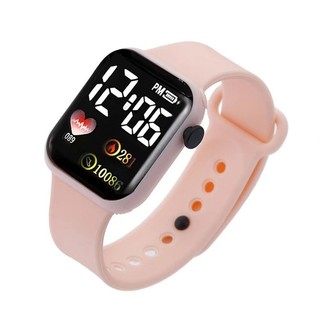 Đồng hồ nam nữ Unisex Màn hình Led kiểu dáng thể thao dây cao su êm tay thời trang Hàn Quốc