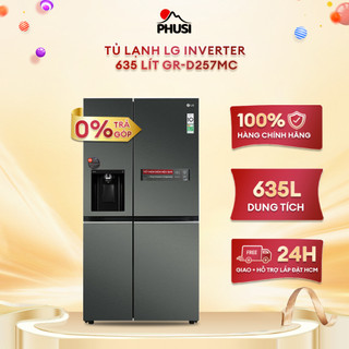 Gr-d257mc - - tủ lạnh lg inverter 635 lít gr-d257mc