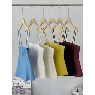 Jade Top - Áo 2 dây Peplum Linen Tưng Premium sang trọng và thanh lịch SALOM  (Ảnh chính chủ)