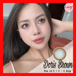  (Giá 1 chiếc) Doris Brown LUXY LENS 14mm Hàn Quốc, Cam Kết Chất Lượng, Có Bảo Hành