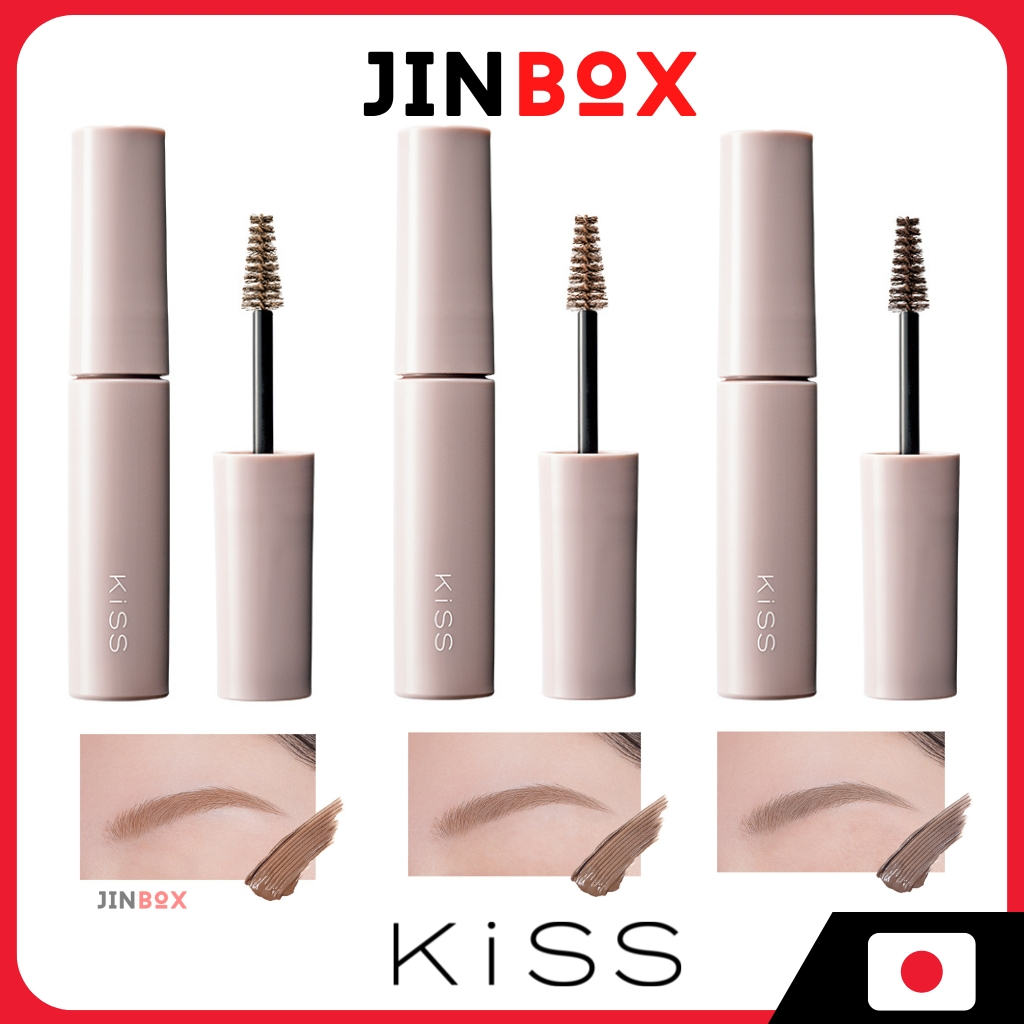 Mascara lông mày KISS Styling Eyebrow Mascara sáp mềm không làm cứng lông mày- Ship từ Nhật Bản