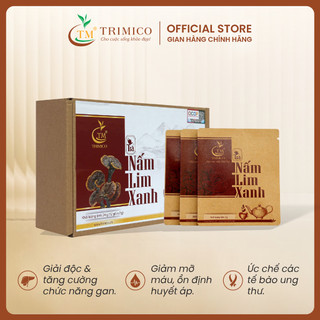 Trà túi lọc nấm lim xanh trimico giải độc gan và bảo vệ gan 24gram/ 12gói /hộp