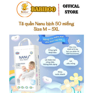 Tã quần nanu bịch 50 miếng size m - 5xl