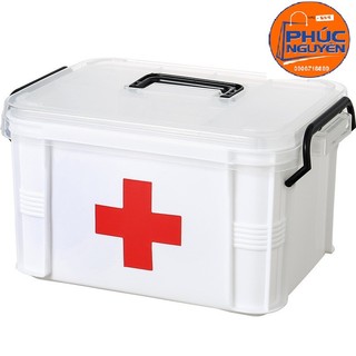 Hộp đựng thuốc y tế tiện ích cho gia đình 24x13x17cm