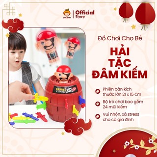 Bộ đồ chơi đâm kiếm hải tặc cam.baby barrel pirate - size lớn, gồm set 24 mũi kiếm đủ màu, vui nhộn xả stress cho bé