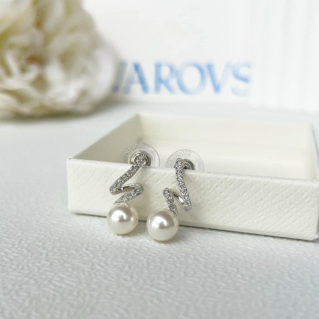 SWAROVSKI (chính hãng) - Khuyên tai ngọc trai Gabriella White