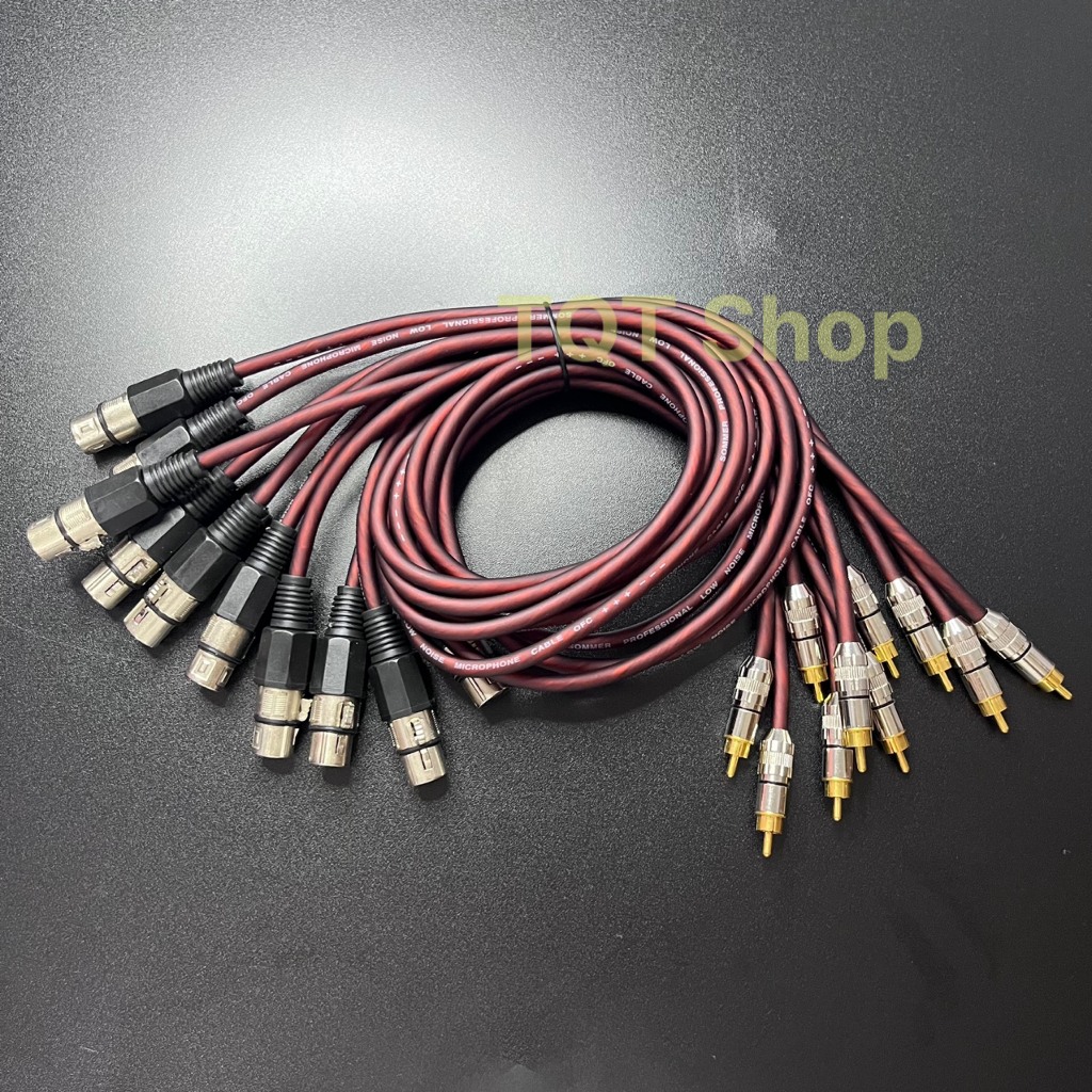 Dây canon 1 đầu cái ra 1 đầu hoa sen Cao cấp Dài 70cm bằng đồng