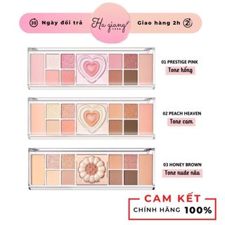 Bảng Phấn Mắt & Má Hồng Peripera All Take Mood Like Palette 8g tone hồng đào, tone cam, nâu nude