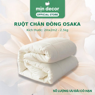 Ruột chăn bông sợi Osaka Mịn Decor kích thước 2mx2m2 giữ nhiệt tốt êm ái nhẹ nhàng