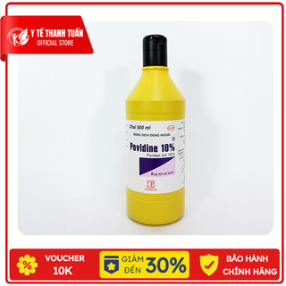 Chai Sát Trùng Vết Thương Povidine 500ml Vàng