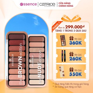 Bảng phấn mắt cao cấp Essence The NUDE & BROWN 9 màu phù hợp nhiều kiểu trang điểm 10g