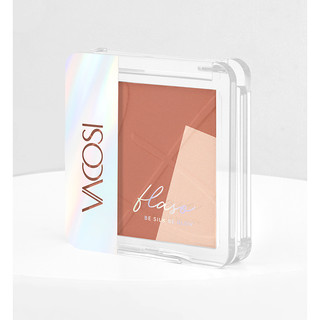 Phấn Má Hồng Bắt Sáng Vacosi Sensual Almond VP12 / Phấn đ﻿ánh má hồng hộp vuông Vacosi