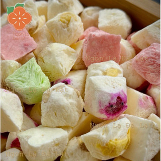 Sữa chua trái cây tươi sấy thăng hoa, giòn tan, đủ dưỡng chất rất tốt cho bé ăn dặm, Đặc sản Ngon Lạ Đà Lạt