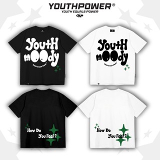 Áo thun Unisex tay lỡ form rộng cổ tròn YouthPower YOUTH MOODY cotton Local Brand | Youth Power
