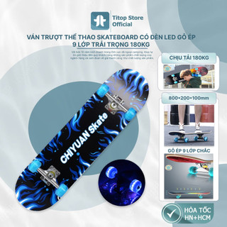 Ván trượt thể thao bánh xe có đèn led