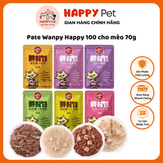 Pate Wanpy Happy 100 cho mèo 70g