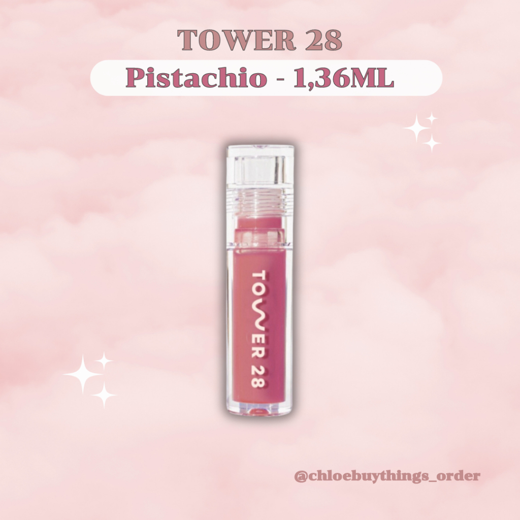 [1,36ml - Pistachio] Son bóng Tower 28 Beauty ShineOn Lip Jelly Non-Sticky Gloss