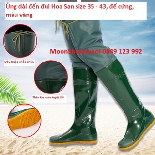 Ủng cấy dài đến đùi Hoa San size 35-43, ủng cấy, ủng lội nước đến đùi