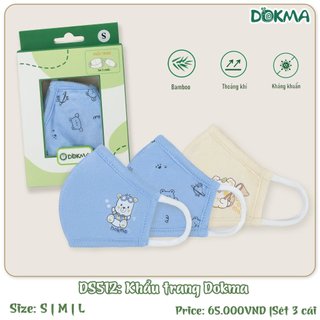 Khẩu trang trẻ em Dokma  DS512