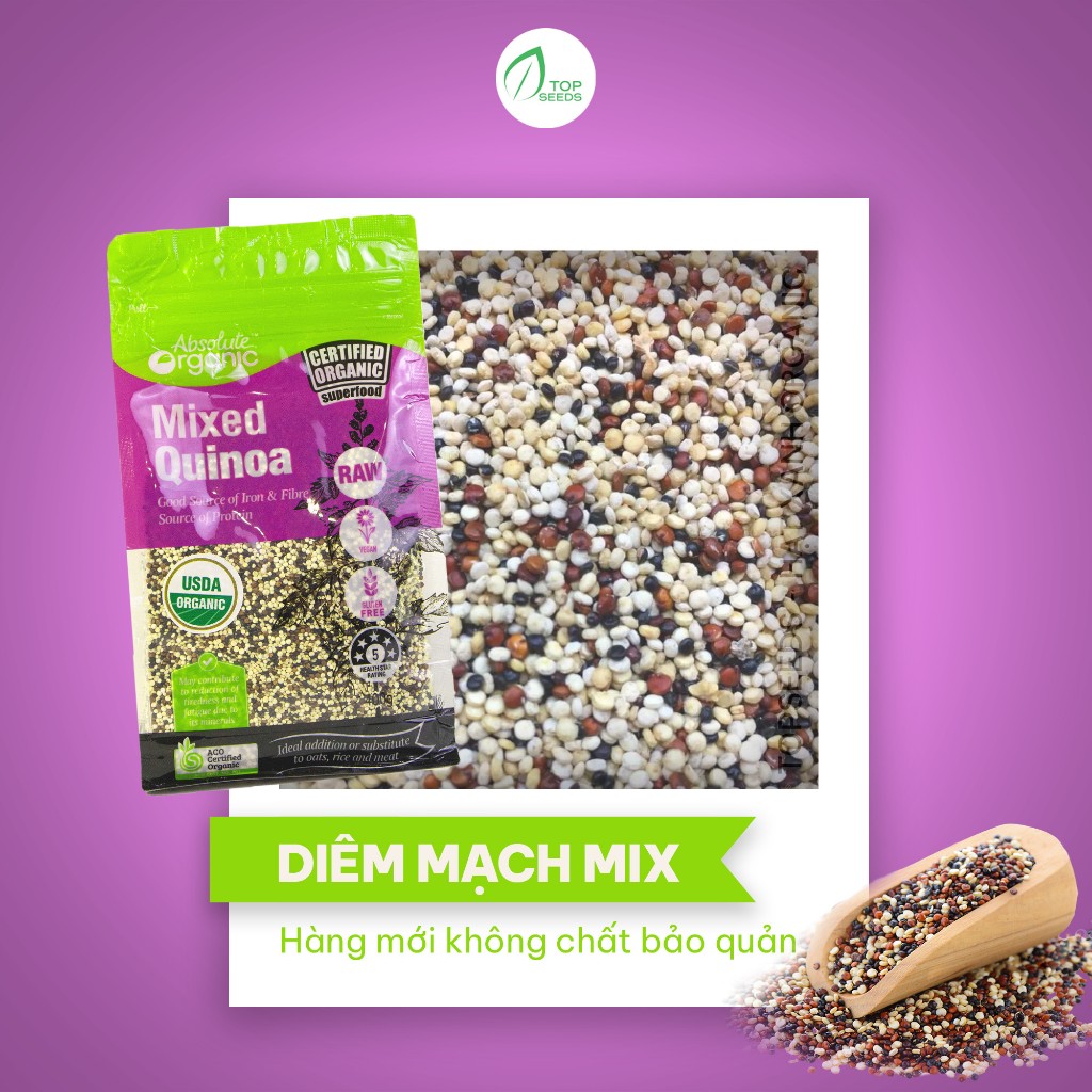 Hạt Diêm Mạch Quinoa Mix Absolute Organic Úc 400gram