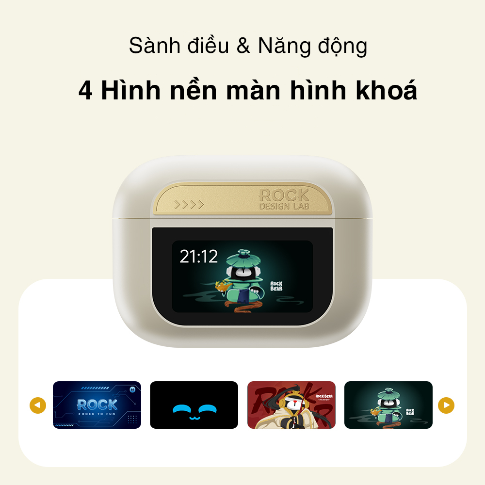 Tai nghe bluetooth chính hãng Rockspace A5 pro true wireless ko dây chống ồn chủ động ANC Bh 1 năm | BigBuy360 - bigbuy360.vn