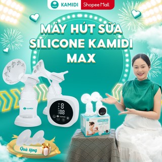 Máy hút sữa điện đôi silicon kamidi max cao cấp phễu hút silicon mềm mại