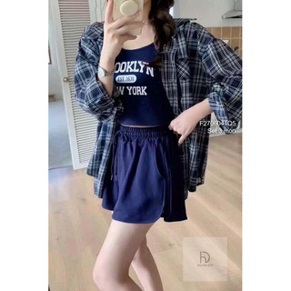 Set 3 món áo sơ mi caro phối set bộ áo croptop sang trọng VIENS STORE