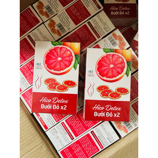 Detox bưởi đỏ giảm cân - trà bưởi giảm cân hộp 15 gói- bưởi đỏ giảm cân