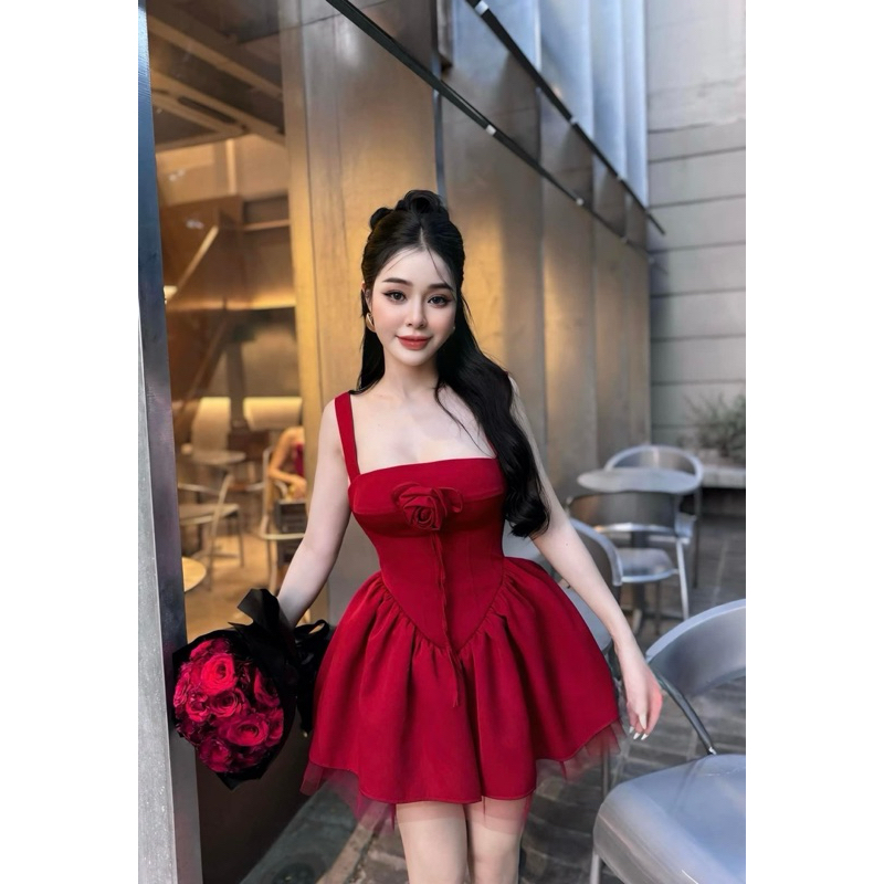 Váy dây hoa dáng xoè xinh 🌹