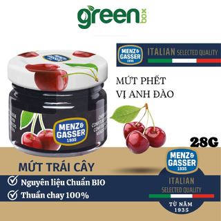 Mứt anh đào Menz Gasser 28g nhập khẩu từ Ý