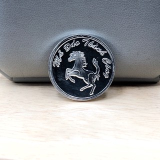 Đồng Bạc đánh Gió Cạo Gió Bạc Ta Nguyên Chất S99 Chữ Phúc Loại Nhỏ Đường Kính 2.3cm Bạc Hiểu Minh XDG7