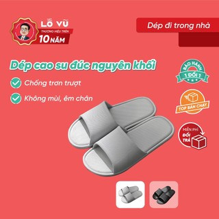 Dép đi trong nhà, dép đi nhà tắm, cao su đúc nguyên khối