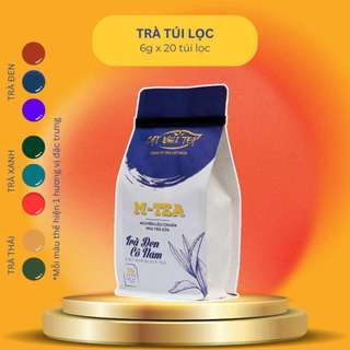 Trà Túi Lọc Trà đen Cô 5 M-tea 120g x 20 túi lọc Trà đen CAT NGHI TEA- Nguyên liệu pha trà đá, trà trái cây, trà sữa