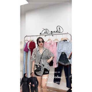 Sơ mi voan sọc 9520