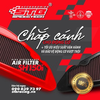 Lọc gió cao cấp tẩm dầu stb sh125/150/160 đời 2020-2023