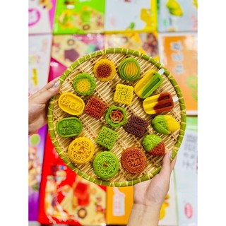 1kg bánh trung thu mini mix đủ vị thơm ngon