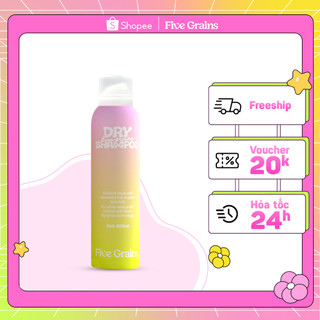 Dầu gội khô Five Grains giúp phồng tóc, không vệt trắng 200ml