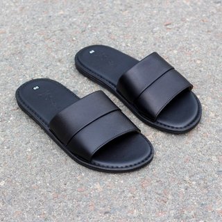 Dép nam quai ngang trơn, Dép da nam cao cấp Da Bò THẬT - Dép da RL [7D]
