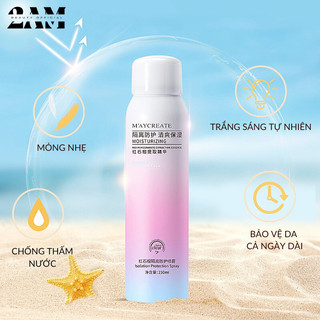 Xịt Chống Nắng Nâng Tone Trắng Da Maycreate 150ml