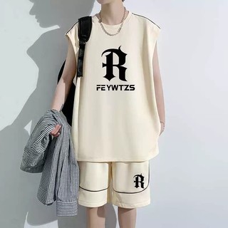 [ ĐỦ KÍCH CỞ ] Đồ bộ nam nữ form rộng Unisex SET quần áo chữ R Size dành cho nam nữ