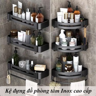 Kệ Inox 304 Anshin - kệ lắp nhà tắm, nhà bếp có thể dán tường hoặc khoan vít