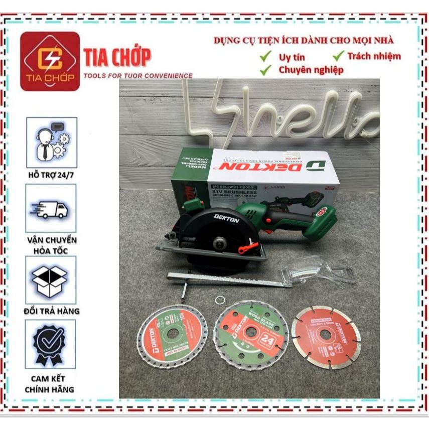 Máy cắt gỗ, cắt gạch ,cắt sắt M21-CS05BL kèm 3 lưỡi cắt thế hệ mới có Laser