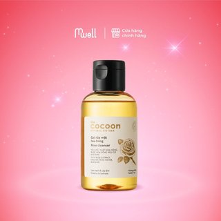 Gel rửa mặt hoa hồng cocoon làm sạch & cấp ẩm 140ml mwell việt nam