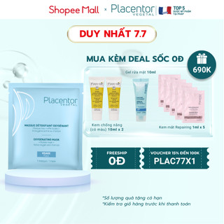 Mặt nạ thải độc tố tái tạo da Placentor Vegetal Purifying Mask 1 Face Mask