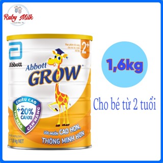 [Date 4.2027] Sữa Abbott Grow 2+ hương Vani Lon 1.6kg Cho bé 2 Tuổi