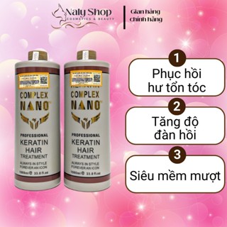 Hấp Phục Hồi Keratin Complex Nano Chống Rối Chống Khô Sơ 1000ml, Kem Hấp Ủ Tóc Giúp Tóc Mềm Mượt Tăng Độ Đàn Hồi
